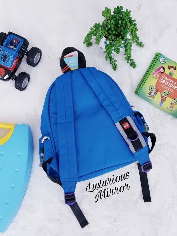 Lego Niños Azul Mochila Acolchada Bolso Puffer Ladrillo Bolso Escolar 13" Nuevo Foto 3 de 4