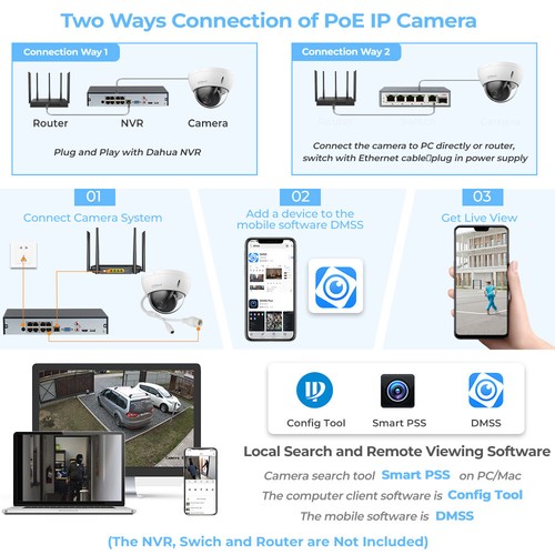 Dahua 4K 8MP Mic Starlight IP Camera Dome IPC-HDBW2841E-S - Picture 12 of 14
