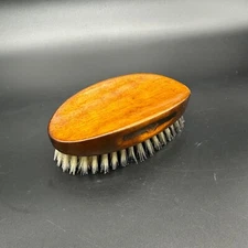 Vintage Shoe Brush Royal Sweden Wooden Natural Synthetic Bristles Oval Retro