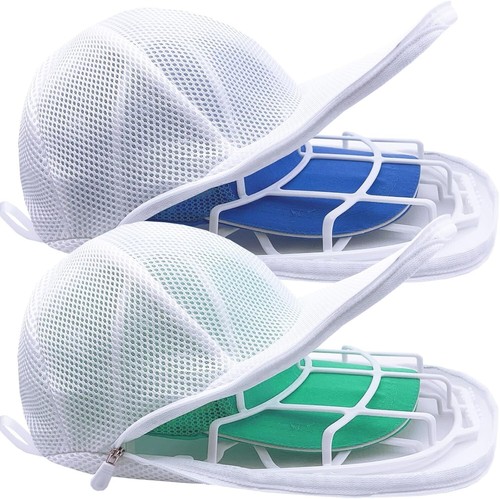 Hat Washer Cap Cleaner Mesh Bag for Washing Machine Dryer 2 Pack - Picture 3 of 11