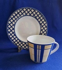 Kaffeetasse Untertasse Ritzenhoff & Breker Flirt  FRENCH Vanilla blau gelb