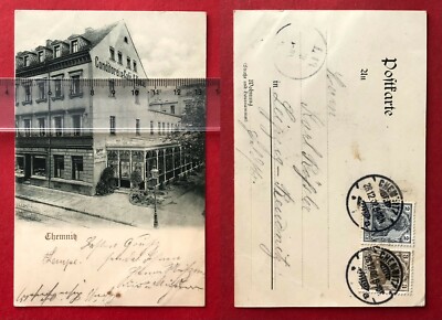 Postcard Chemnitz 1902 Conditorei & Café G. Kunze RARE (92698