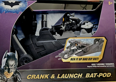 The Dark Knight CRANK & LAUNCH BAT-POD by Mattel NEW | eBay