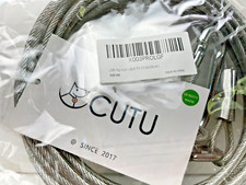 NEW CUTU Heavy Duty Tie Out Cable Dogs up to 300lbs 25 feet Silver