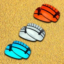 3 Sets Lenses Replacement for-Oakley Ravishing Polarized-Orange Silver Blue