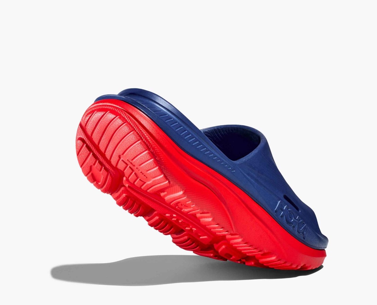 HOKA Ora Recovery Slide 3 sandals blue/red Hoka Kid main image 3