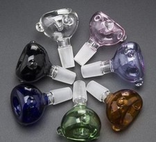 Glass Slide Bowl /color -14mm for pipe - hookah Two Pieces Any Available Color
