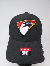 NHL Pittsburgh Penguins Grey CCM Adult One Size NWT Fit Slouch Cap Hat NEW!