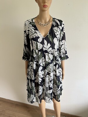 Grace & Mila Kleid Kurzarm Print Gr. S ungetragen 
