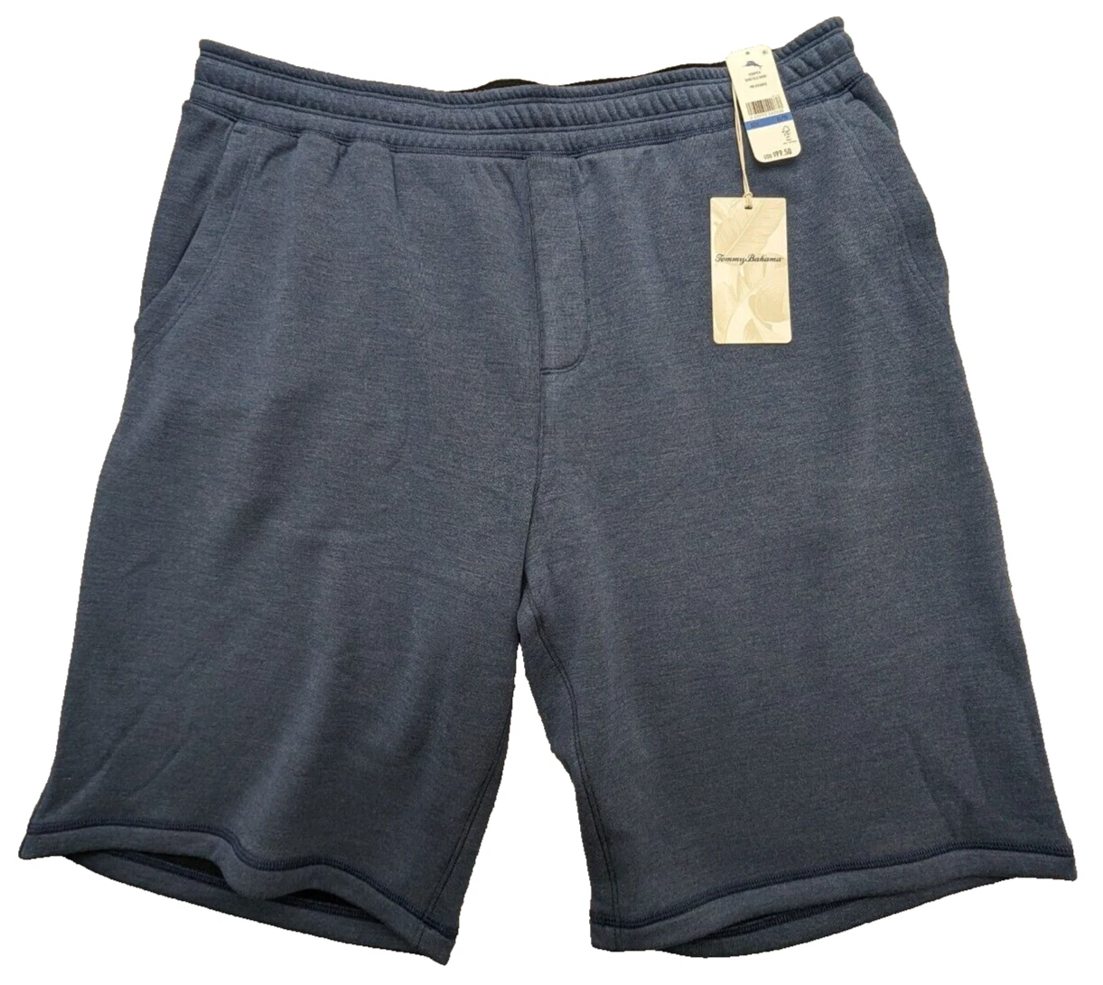 Tommy Bahama Shorts Mens XL TG 38W+ Blue "Dude Isle" Pull-on Logo