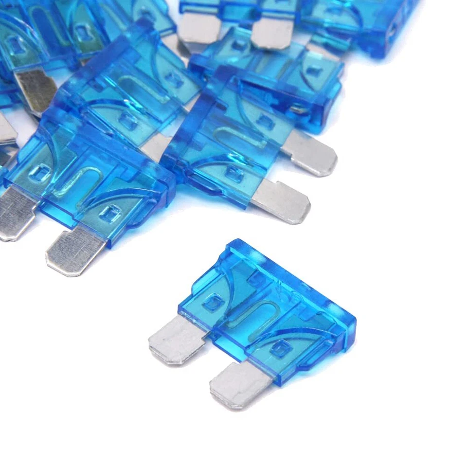 DH & JS 5x Blue 15A Standard ATO 15 Amp Blade fuse for 12V / 24V Car Van Bike Auto Quad