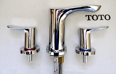 TOTO TLG01201U#CP GO Two-Handle Widespread Bathroom Faucet Polished Chrome / NOB