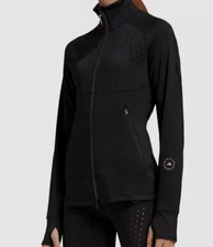$120 Adidas by Stella McCartney Women Black True Purpose Mid Layer Jacket 2XS