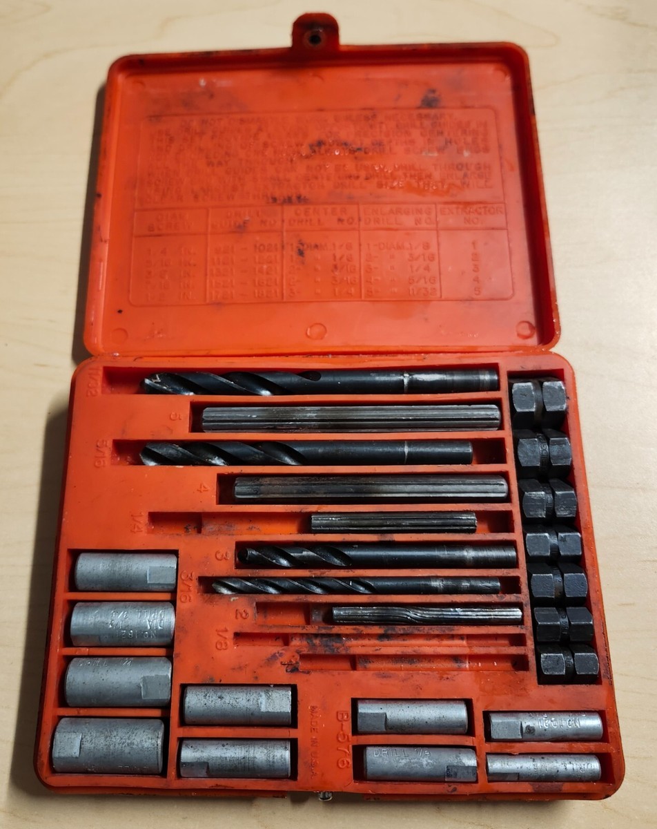 メンテナンス SNAP-ON Blue-Point SCREW EXTRACTOR Blue Point by Snap -On Screw Extractor Set 1020 | eBay