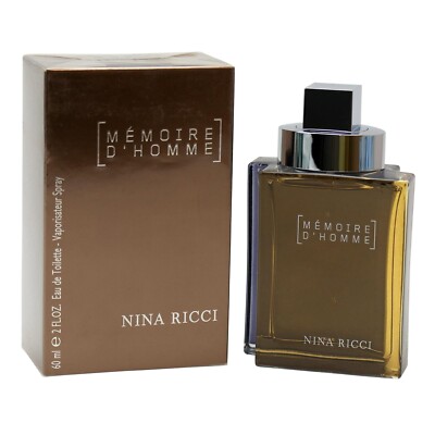 MEMOIRE D'HOMME BY NINA RICCI EAU DE TOILETTE SPRAY 2 Fl oz 60 ml