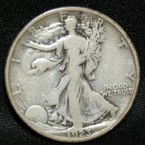 1923 S WALKING LIBERTY HALF WITH FINE+ DETAILS
