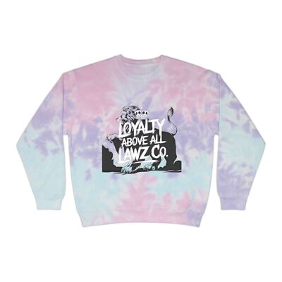 Unisex Tie-Dye Sweatshirt - Loyalty Above All - Hip Hop Vibes, Streetwear,