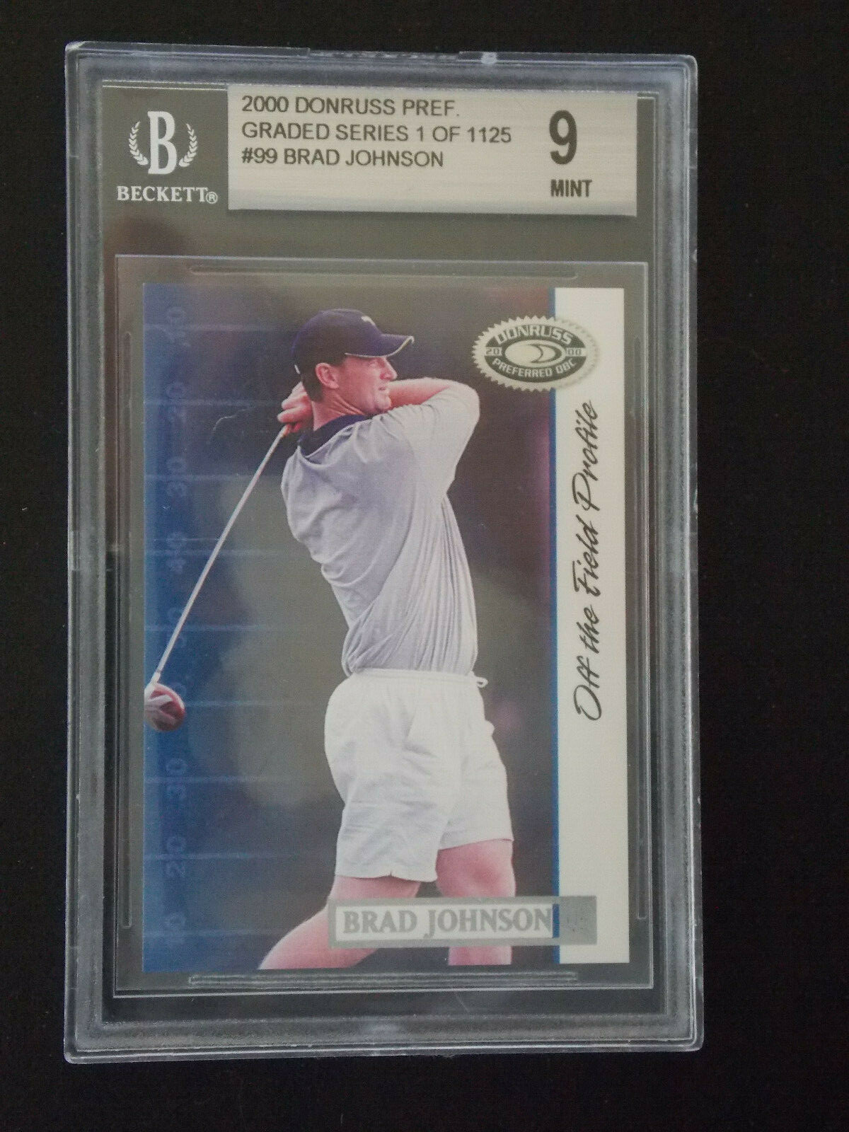 2000 Donruss Preferred Graded Series #99 Brad Johnson 9 Mint 1 0f 1125 Redskins