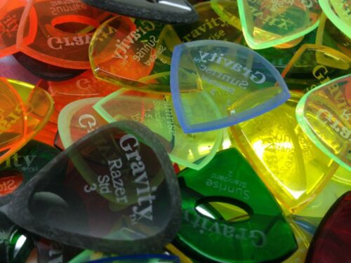 Gravity Acrylic Pick/Plectrum. Various Shapes Polished or Master finish 1.5-3.0 - Picture 1 of 7