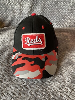 Youth Cincinnati Reds Kids Opening Day Camo Snapback Hat Cap MLB Frischs  Big Boy