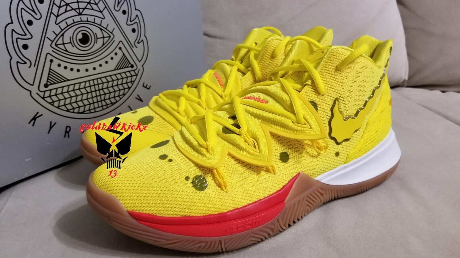 Size  - Nike Kyrie 5 x SpongeBob SquarePants 2019 for sale online | eBay