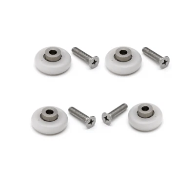 Shower Door Rollers x 4, 20mm, 23mm or 25mm wheels diameter L006i