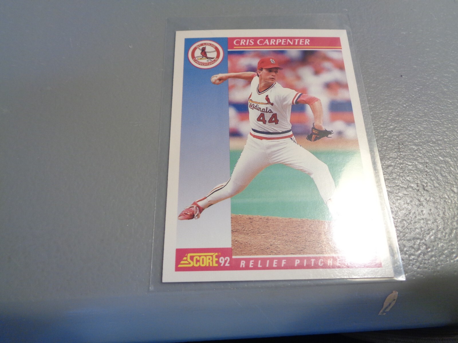 1992 Score Baseball Card Cris Carpenter St. Louis Cardinals #160