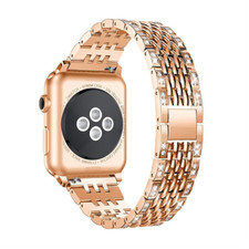 Metal Strap for Apple Watch Luxury Diamond Stainless Steel Bracelet