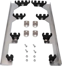 Chrome Linear Spark Plug Wire Separators Divider Loom Black Valve Cover Fits for