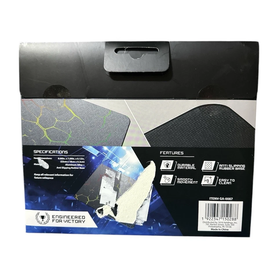 Aluminum Gaming Mouse Pad Multi-Color Metal Mousepad for PC Laptop 8.5" x 7" New - Image 2 of 4