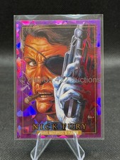 MARVEL 2024 MASTERPIECES '92 PLATINUM - Nick Fury - Purple Crystals Parallel #64