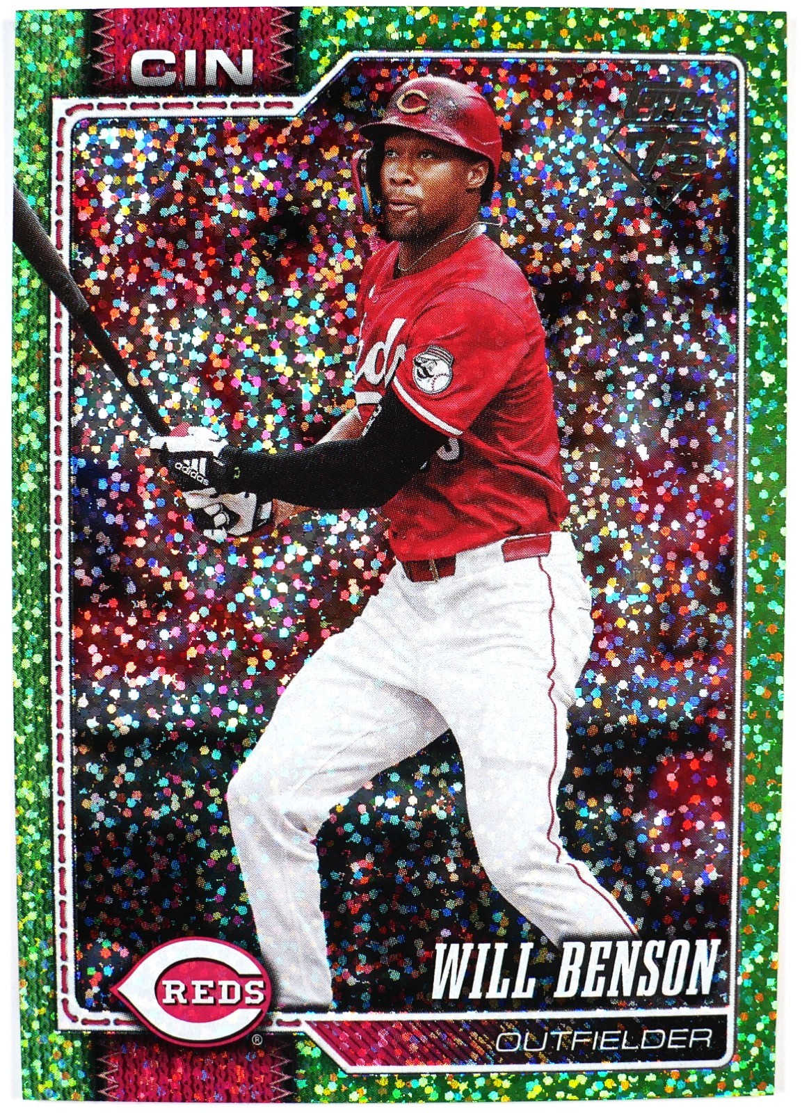 2026 Topps WILL BENSON #171 Cincinnati Reds Lime Green Confetti - 1 of 50 SSP