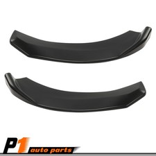 Type-2 Pair Universal Winglet Front Bumper Lip Spoiler Splitter Diffuser Black