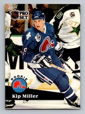 #555 1991-92 Pro Set  Kip Miller Quebec Nordiques