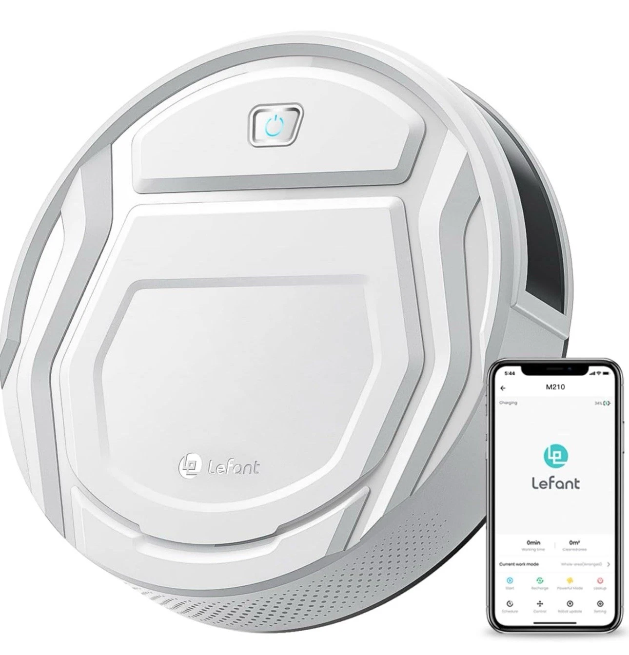 Lefant Robot Vacuum Cleaner, Strong Suction, 120 Mins Runtime, Slim, Low Noise,