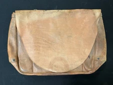 Vtg 1968 Merit USPS Leather Mail Bag Satchel Large Decades Retired without Strap