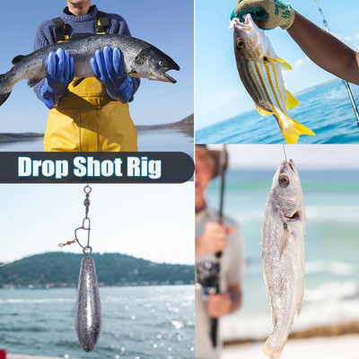 Drop Shot Fishing Weights Sinkers for Saltwater Freshwater Fishing