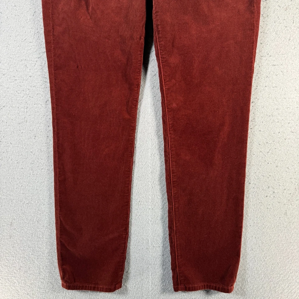 Adriano Goldschmied The Prima Cigarette Leg Corduroy Jeans Women 31R Red Comfort - Image 4 of 4