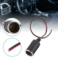 Car Cigarette Lighter Charger 12V/24V Adapter Cable Female Socket Plug Connector