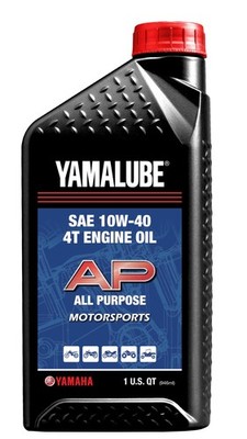 Yamaha LUB-10W40-AP-12 Yamalube 10W40 All Performance Oil Quart; LUB10W40AP12...