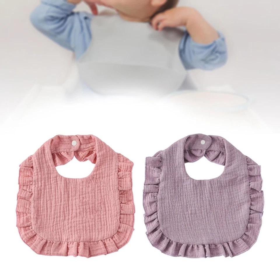Cotton Bibs Skin Friendly Soft Feeding Bibs Drool Bandana - Bild 1 von 1