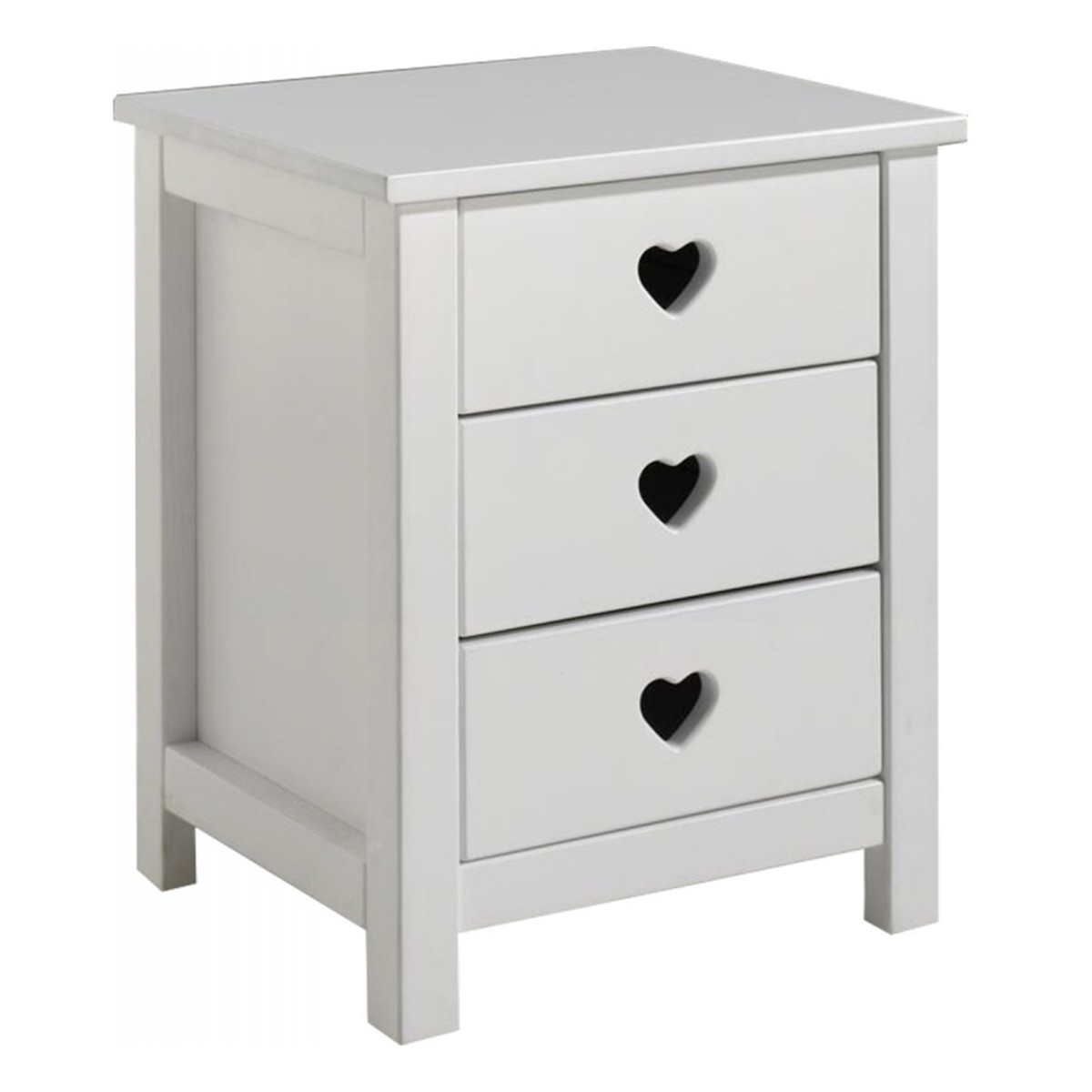 Table de chevet enfant Amori pour ranger livres et veilleuse de nuit