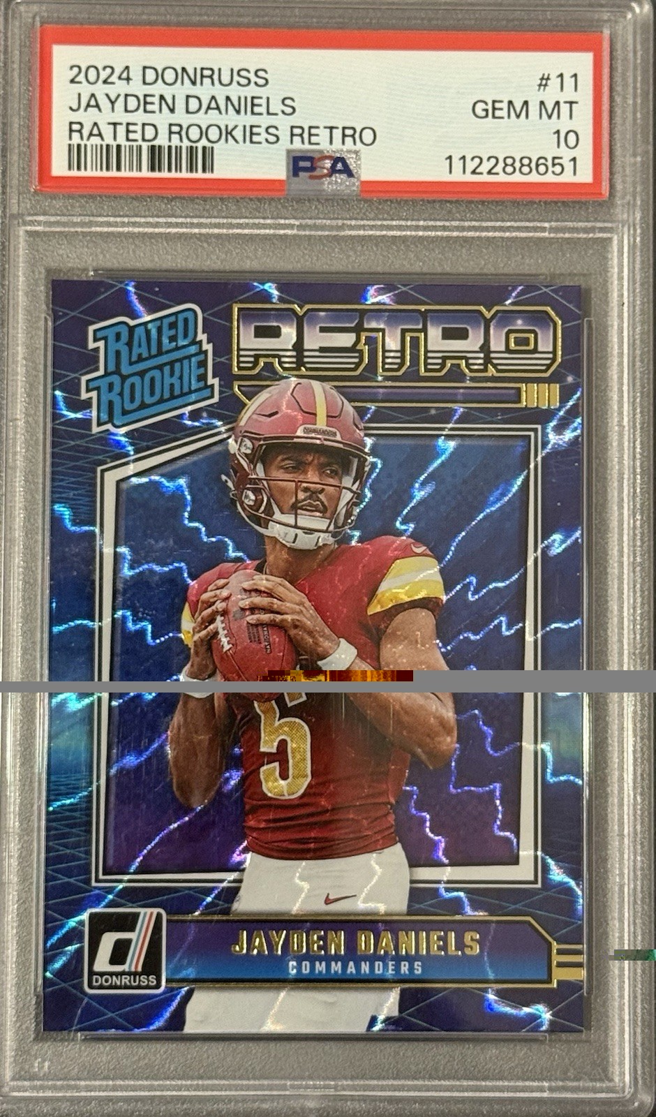 Jayden Daniels Panini Donruss Rated Rookies Retro #11 Base
