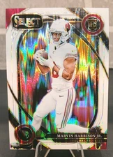 2024 Panini Select Marvin Harrison Jr RC Club Level White Shock /199 Color Match