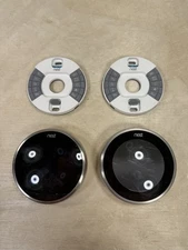 Nest Programmable 3rd Gen Thermostats LOT OF 2 A0013 Stainless Steel w/ Backs