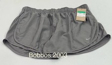 Nike Women's Brief-Lined Tempo Running Shorts, Gunsmoke, Size XL
