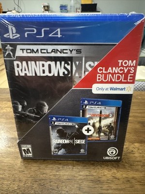Tom Clancy's Walmart Excl Bundle Rainbow Six Siege + Division 2 (PS4)  BRAND NEW