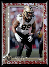 2025 Topps Chrome Football Leather Refractor #220 Chase Young