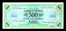 [NC] BANCONOTA OCUPAZIONE 500 AM LIRE BILINGUE (sg0006)