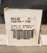 Buss Bussman Division FRS-R-200 Fusetron® Fuse NOS Made In USA